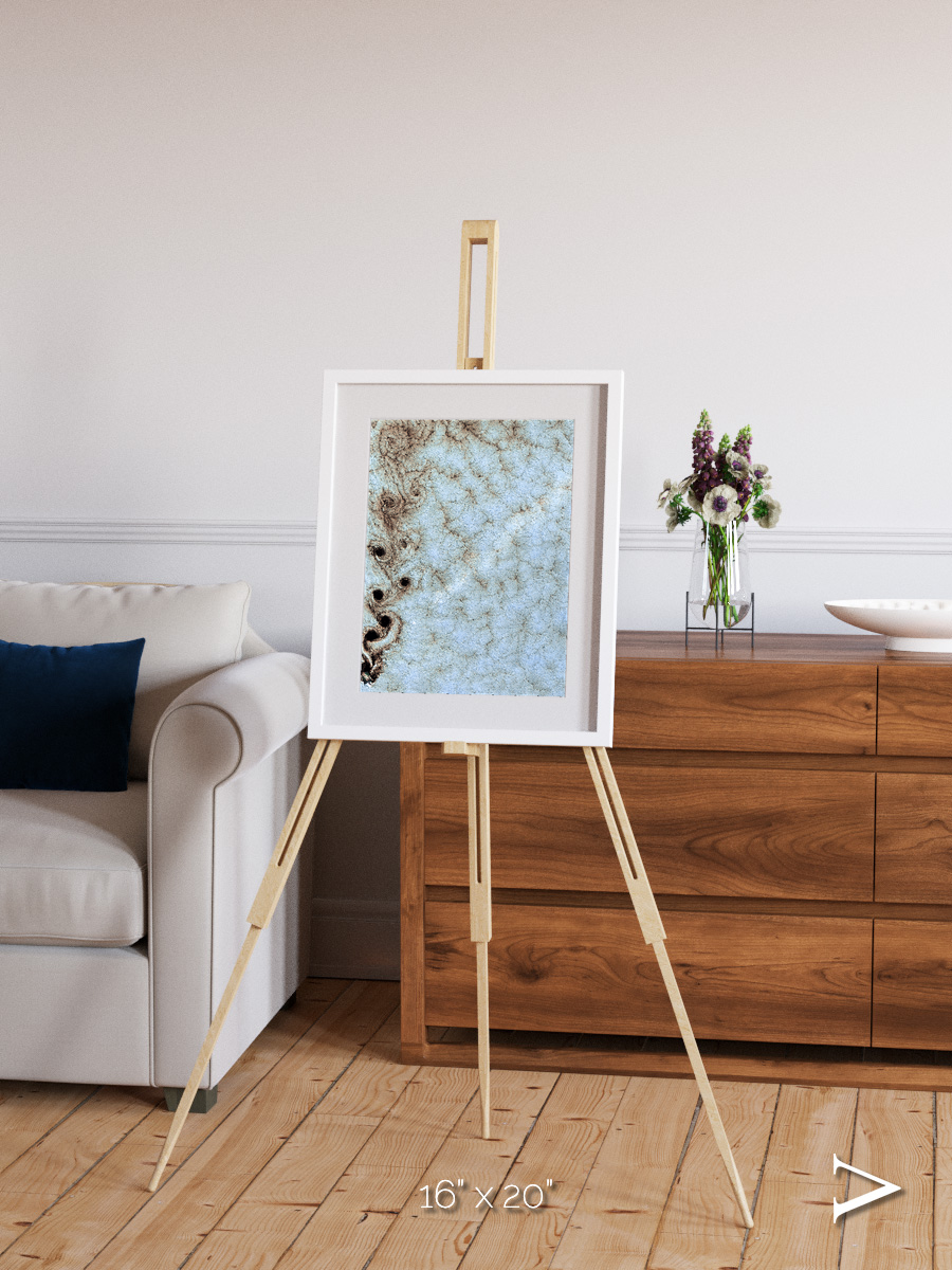 Wind Signatures, Karman Vortices Framed & Mounted Print