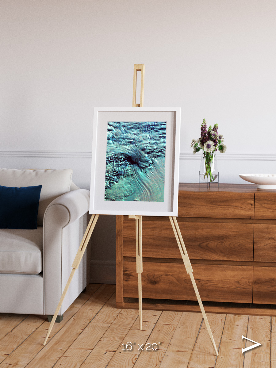 Ice River, Lambert Glacier Framed & Mounted Print