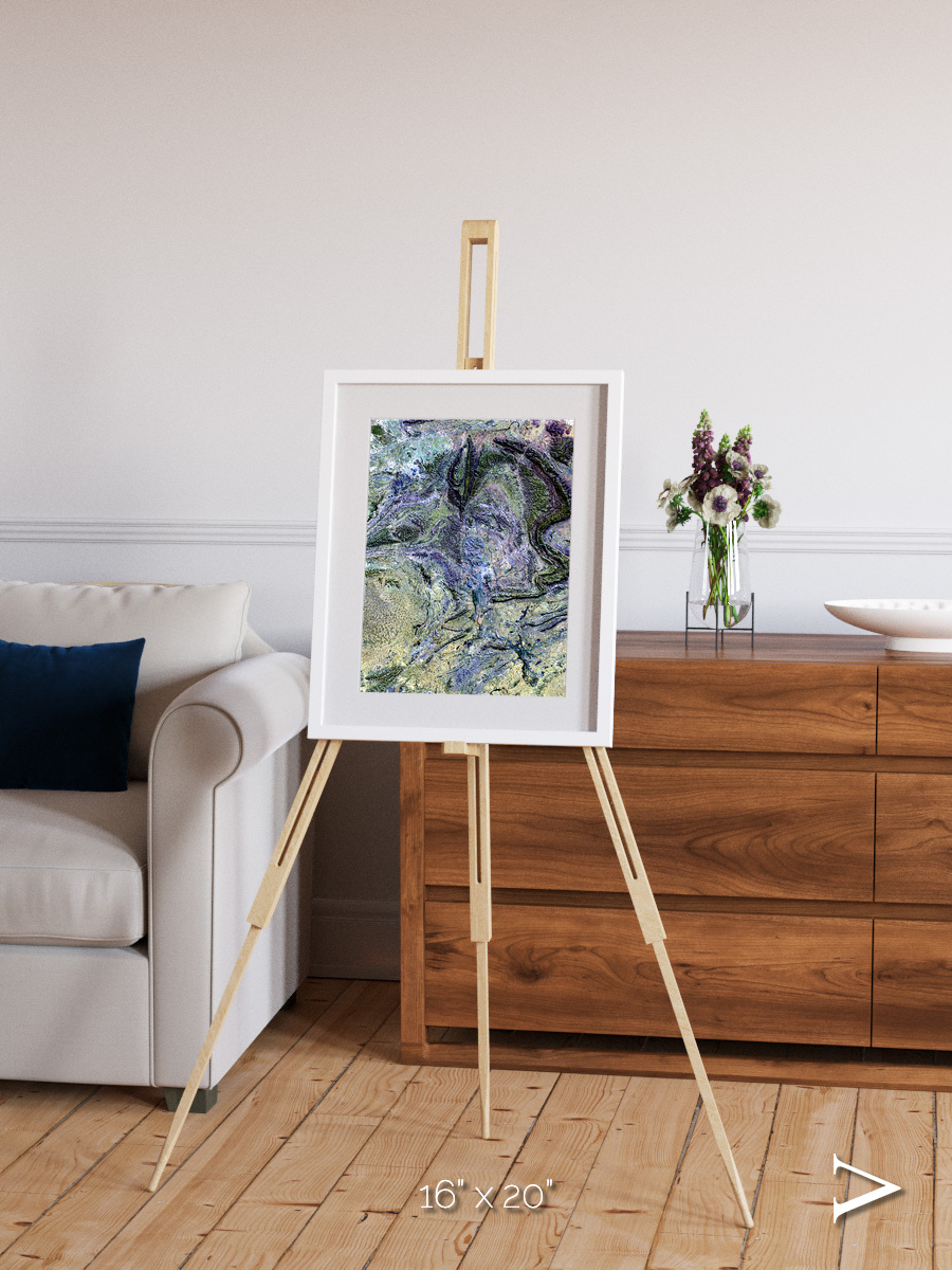 Mountain Textures, MacDonnell Ranges Framed & Mounted Print