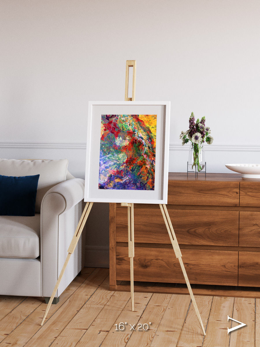 Melted Earth, Great Sandy Desert Framed & Mounted Print