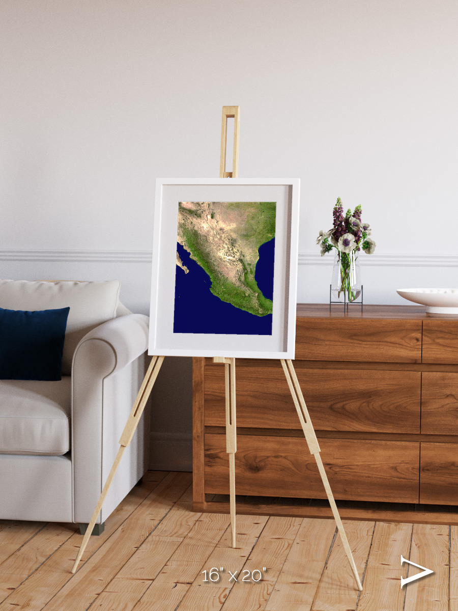 Windwritten Sands, Mexico and Central America Framed & Mounted Print