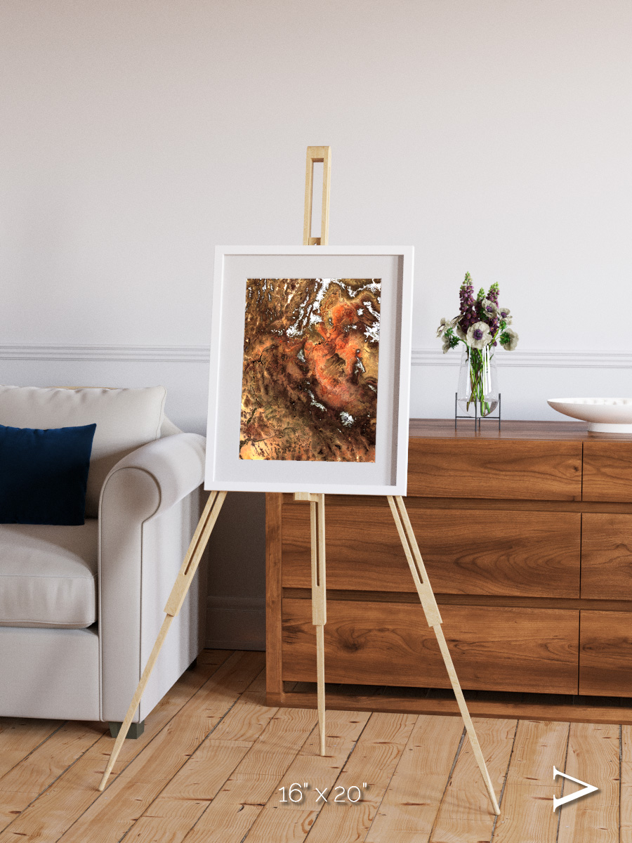 Sunlit Dunes, North America Framed & Mounted Print