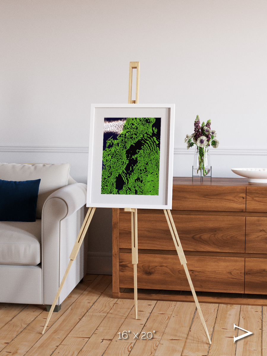 Tundra Reach, Liverpool Bay Framed & Mounted Print