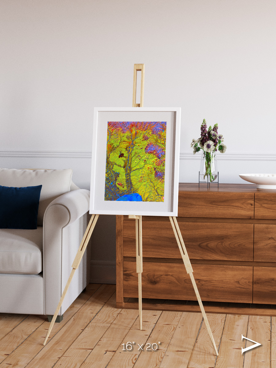 Glacial Ribbons, Chaunskaya Bay Framed & Mounted Print