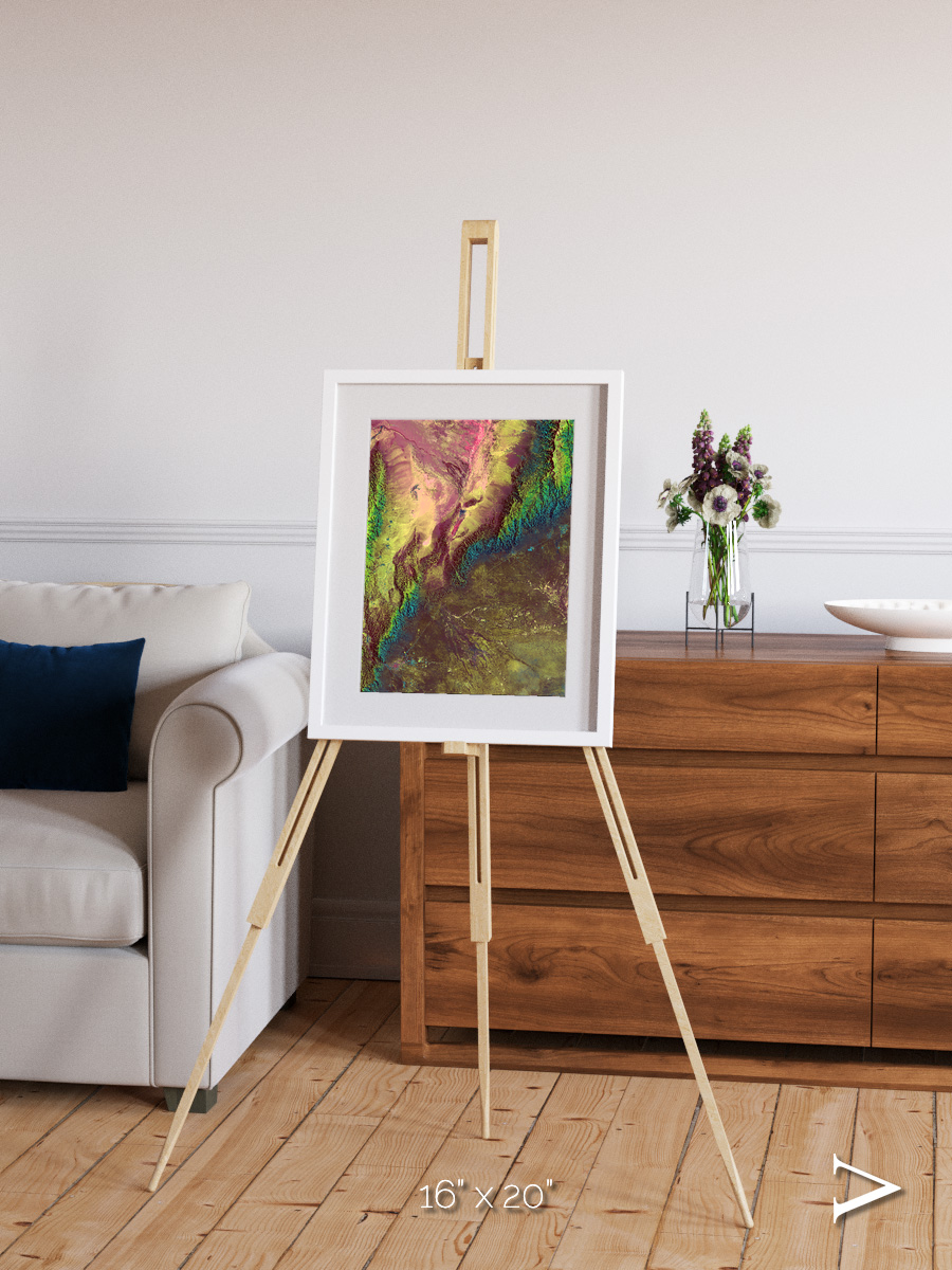 Textured Earth, Sierra de Velasco Framed & Mounted Print