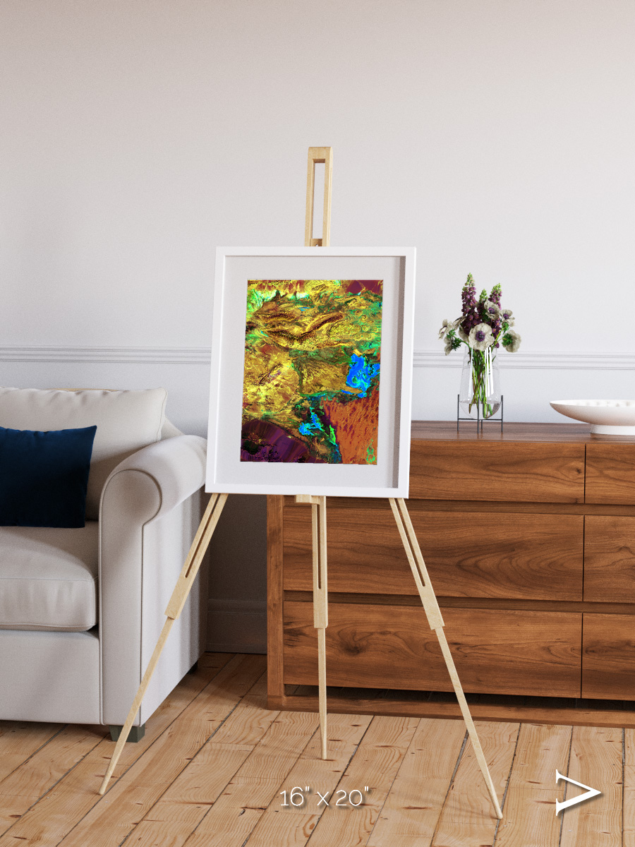 Salt and Storm, Dasht-e Kavir Framed & Mounted Print