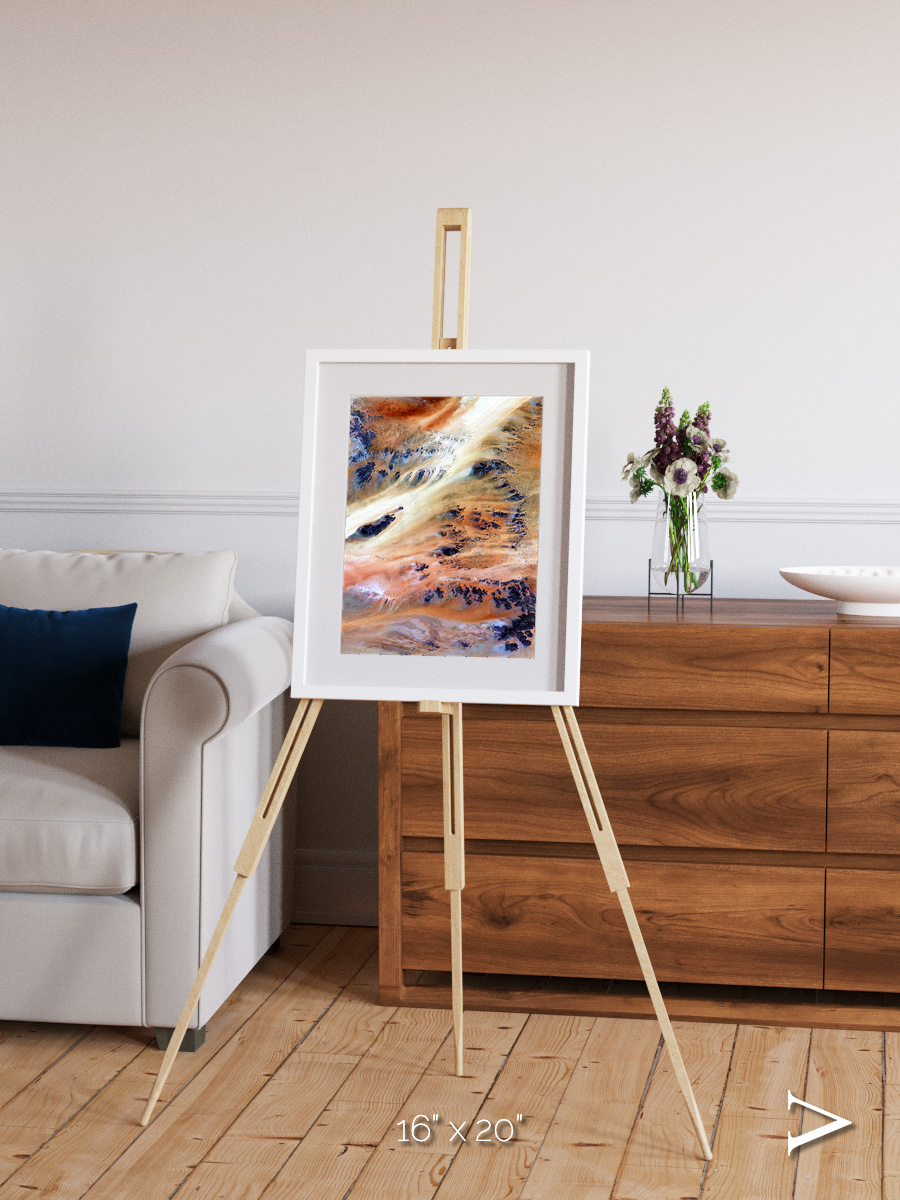 Shifting Dunes, Terkezi Oasis Framed & Mounted Print