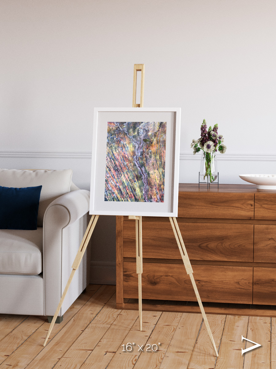 Crevasse Lines, The Optimist Framed & Mounted Print