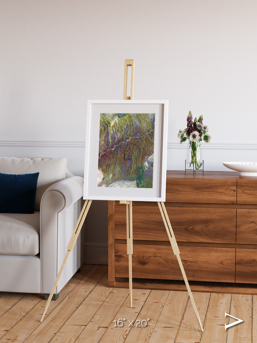 Shifting Dunes, Ugab River Framed & Mounted Print
