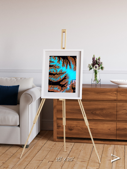 Frozen Currents, West Fjords Framed & Mounted Print