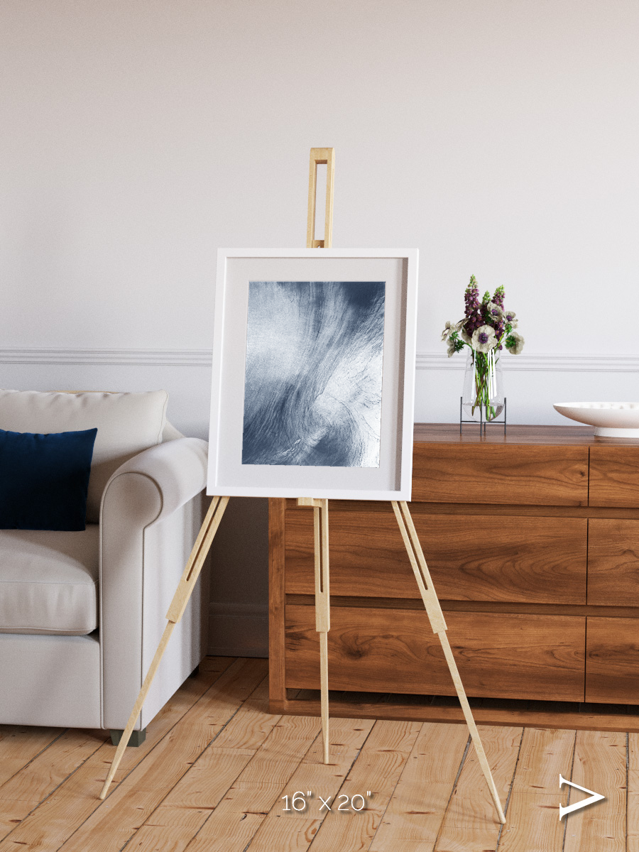 Wind Signatures, Whirlpool Cloud Framed & Mounted Print