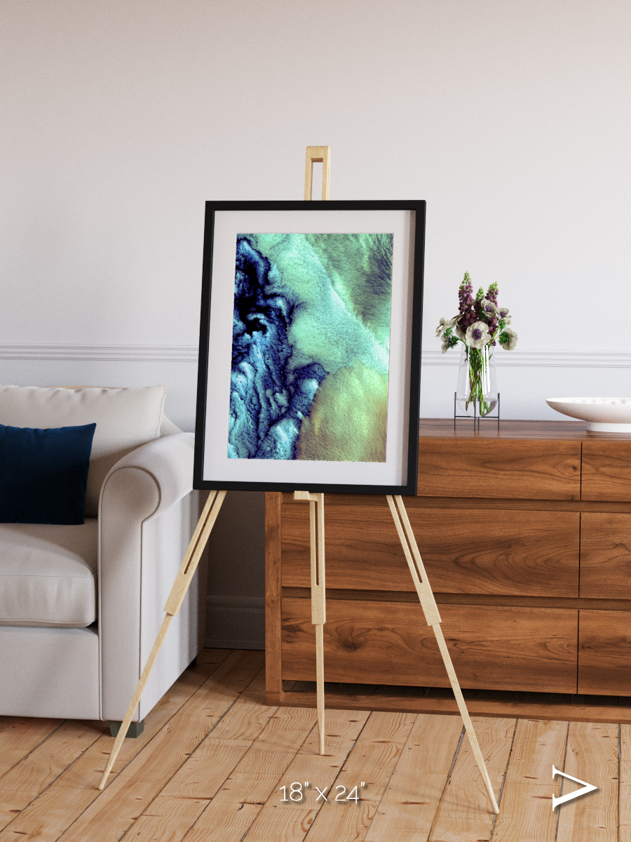Shifting Skies, Aleutian Islands Framed & Mounted Print