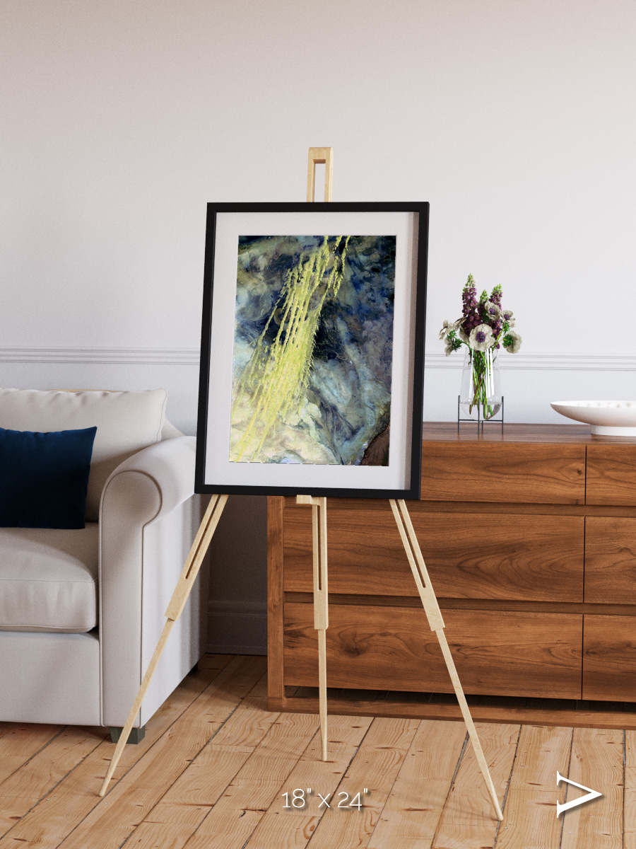 Shifting Sands, Algerian Abstract Framed & Mounted Print