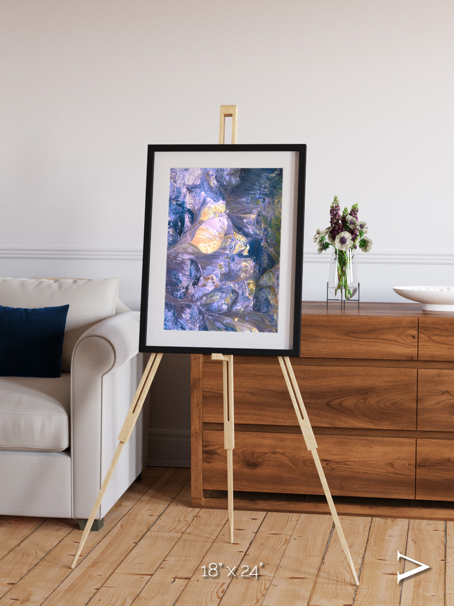 Heat Scars, Andes Framed & Mounted Print