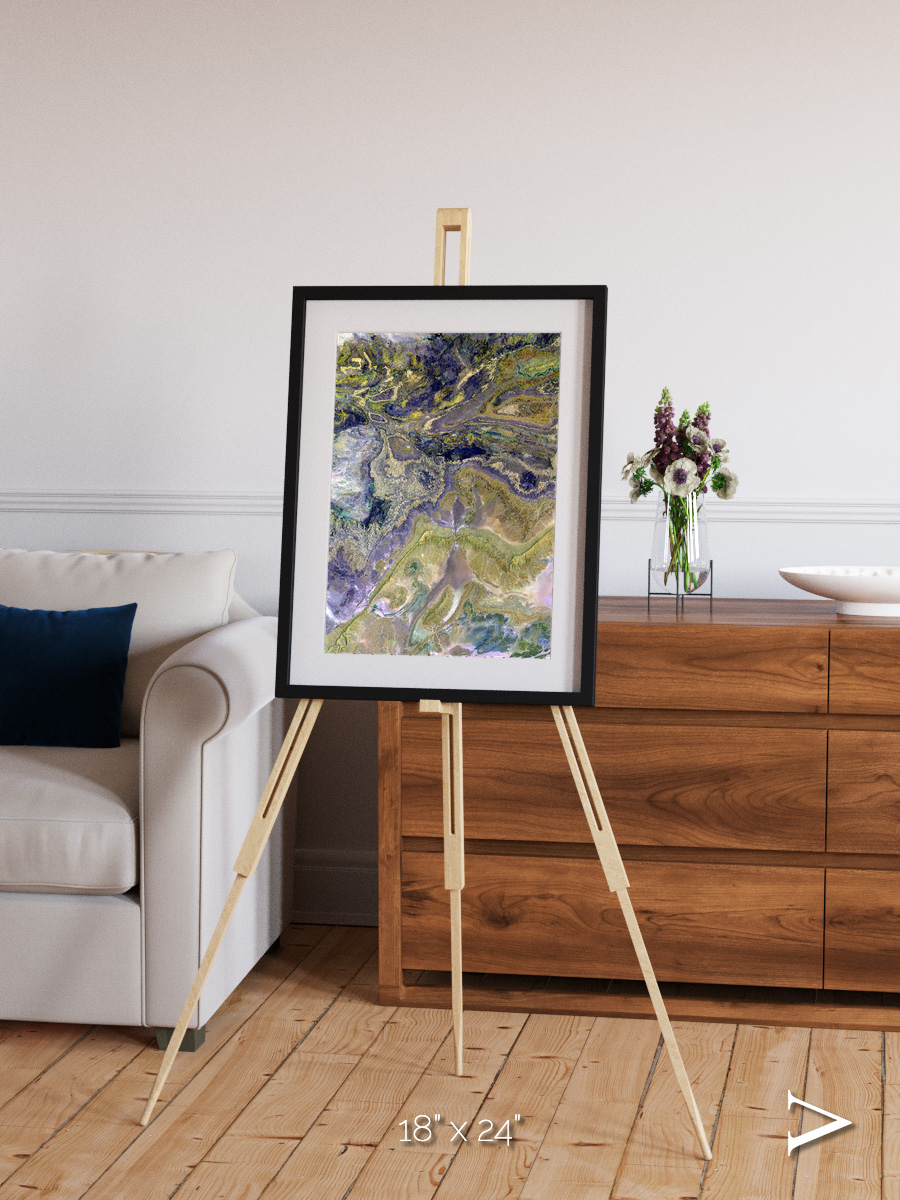 Mineral Horizons, Anti-Atlas Framed & Mounted Print