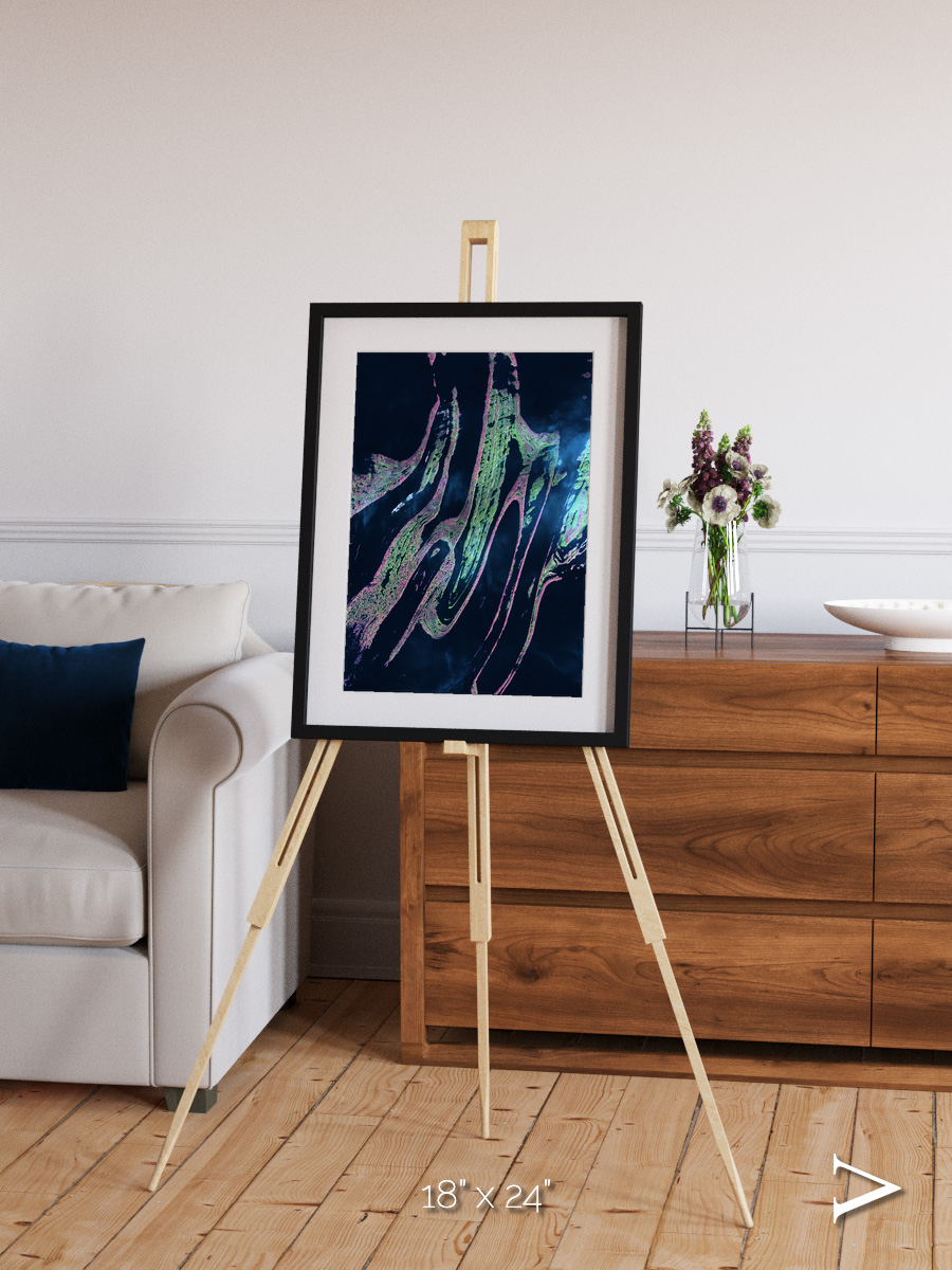 Painted Archipelago, Belcher Islands Framed & Mounted Print