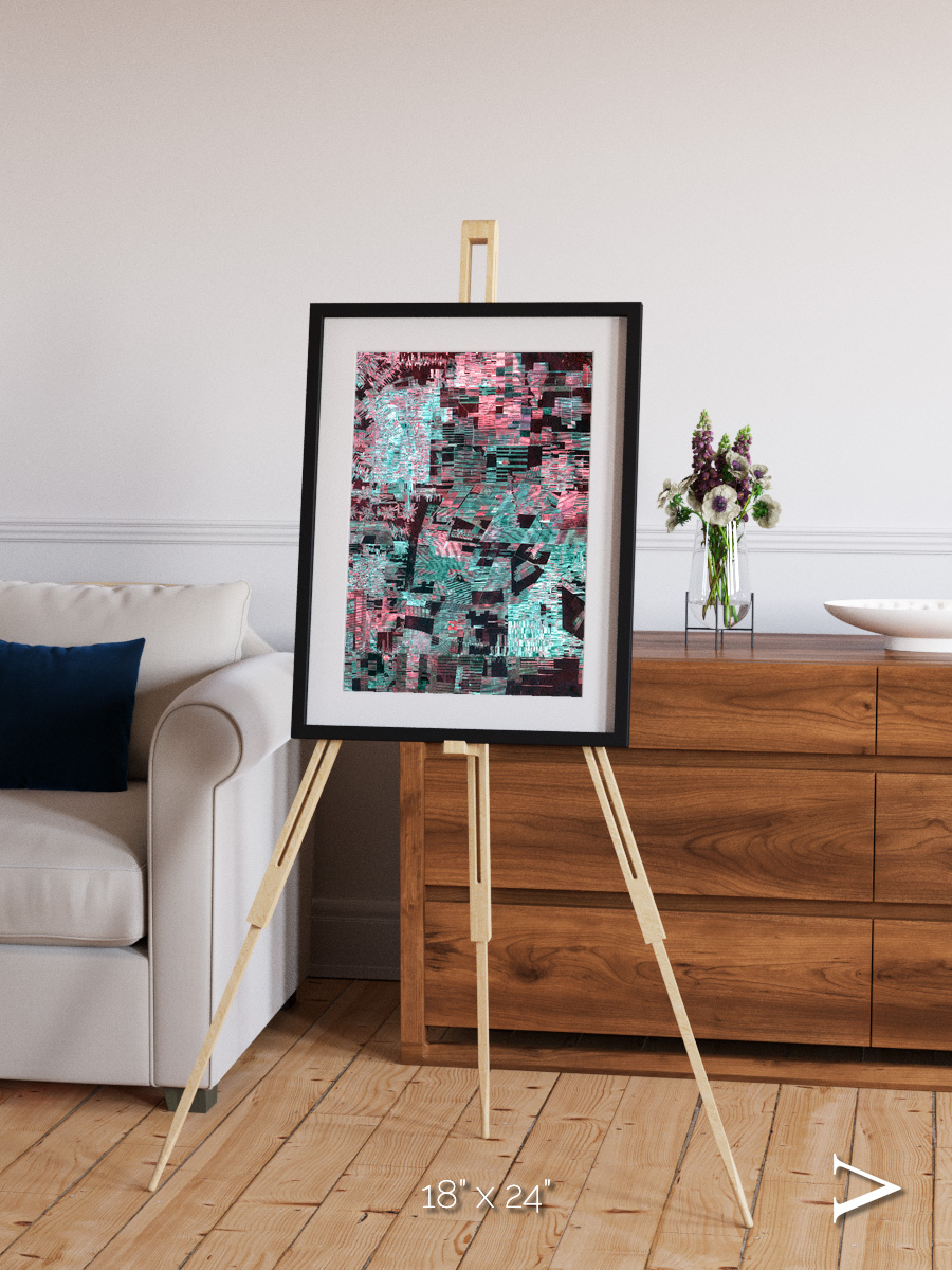 Fractured Canopy, Bolivia Framed & Mounted Print