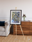 Lava Lines, Chilean Volcanoes Framed & Mounted Print