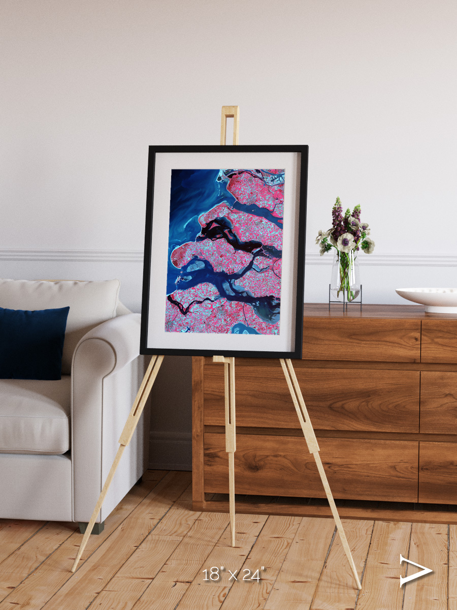 Windward Isles, Delta Region Netherlands Framed & Mounted Print