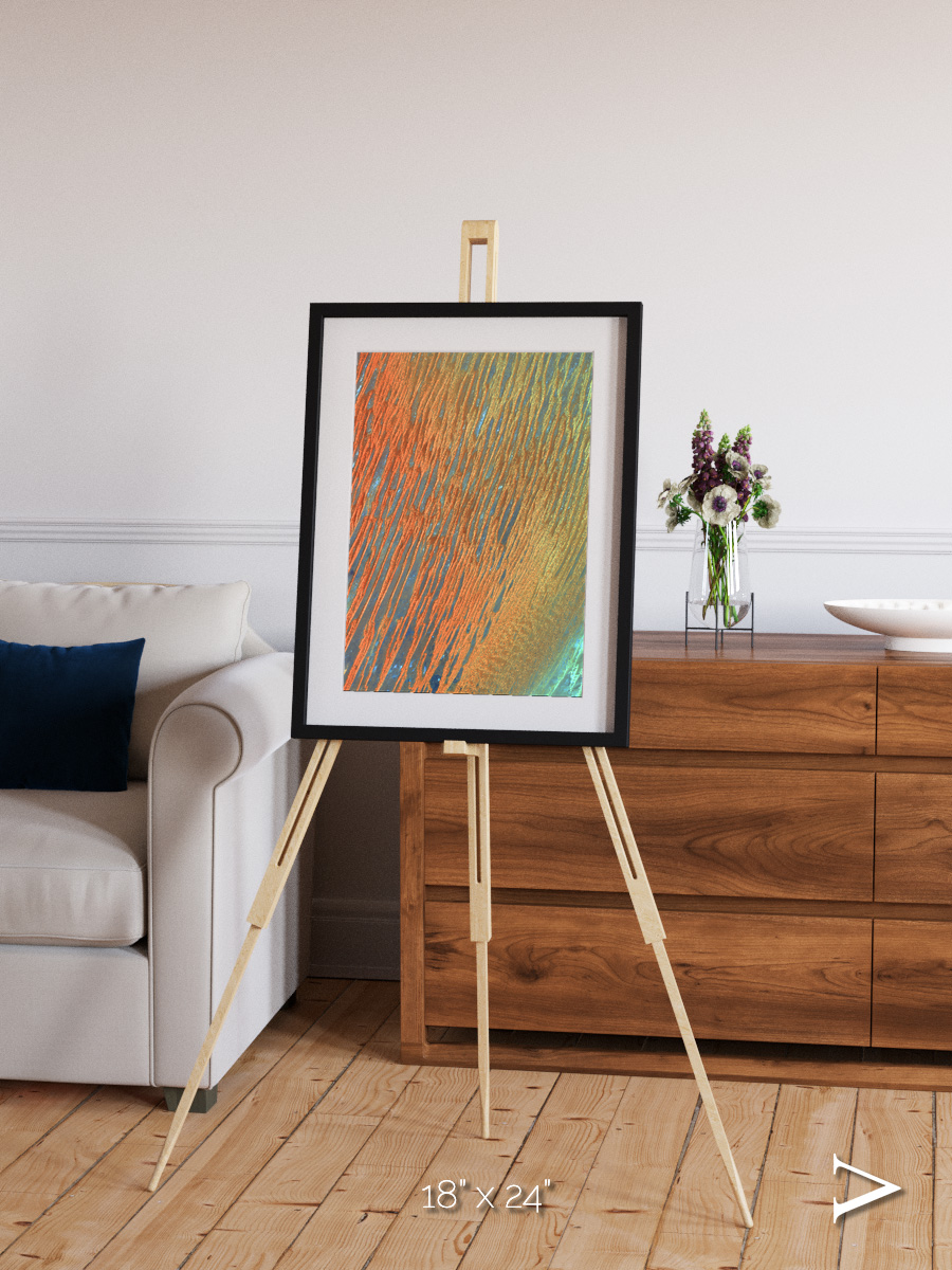 Windwritten Sands, Erg Chech Framed & Mounted Print