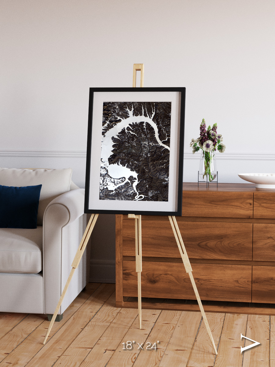 Dragon Lake, Siberia Framed & Mounted Print