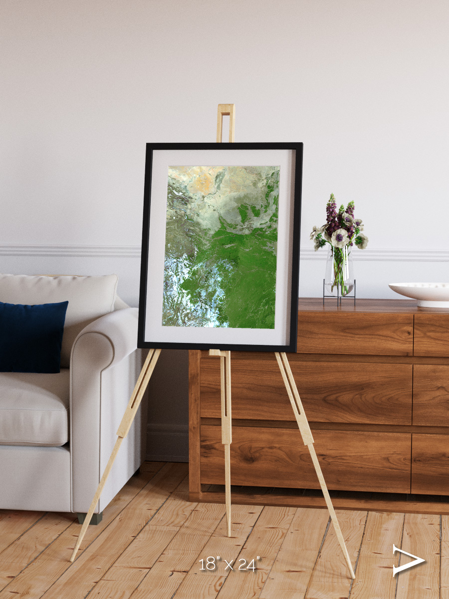 Sea Inlet, Eastern Asia Framed & Mounted Print