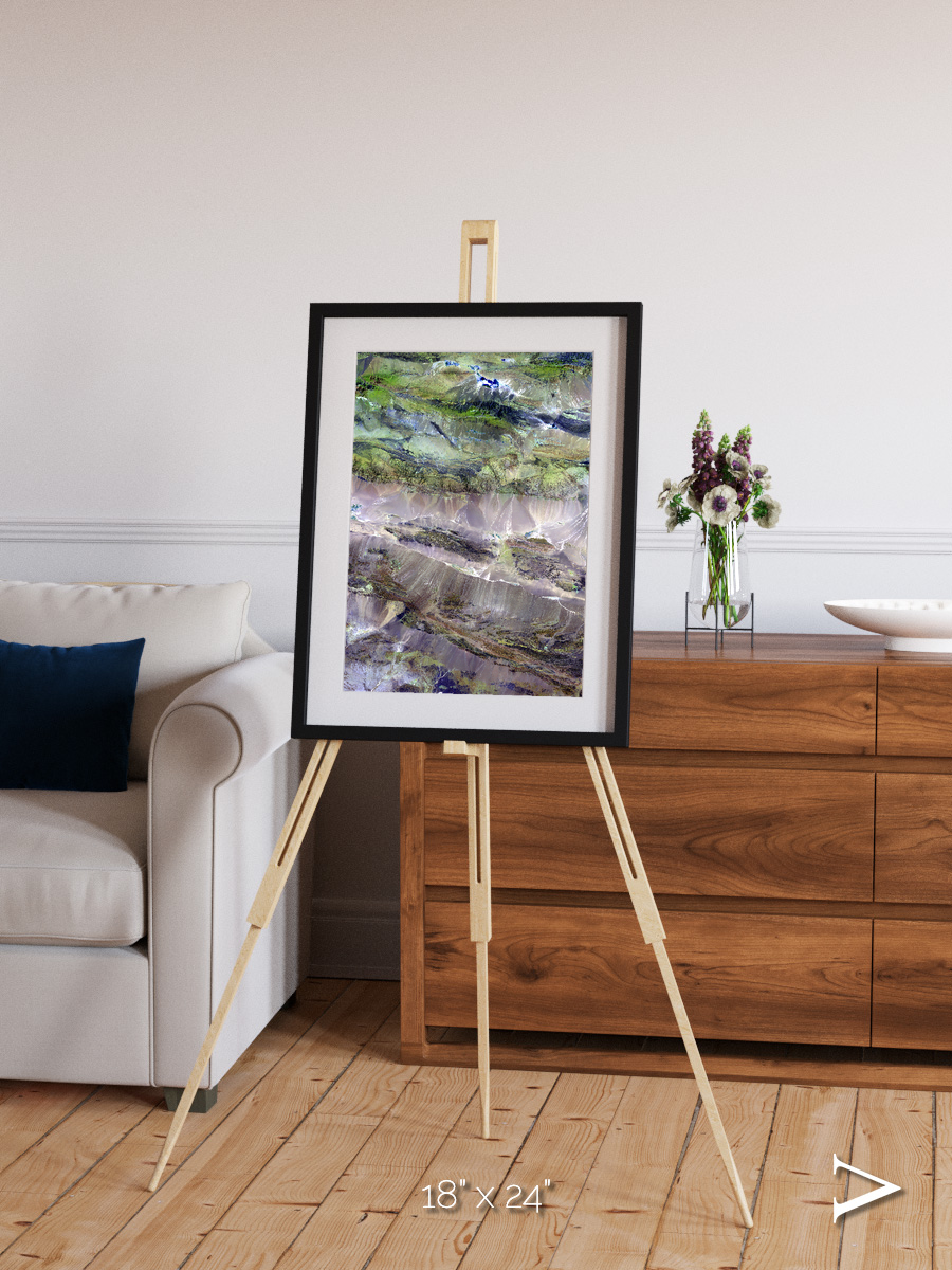 Arid Mosaic, Edrengiyn Nuruu Framed & Mounted Print