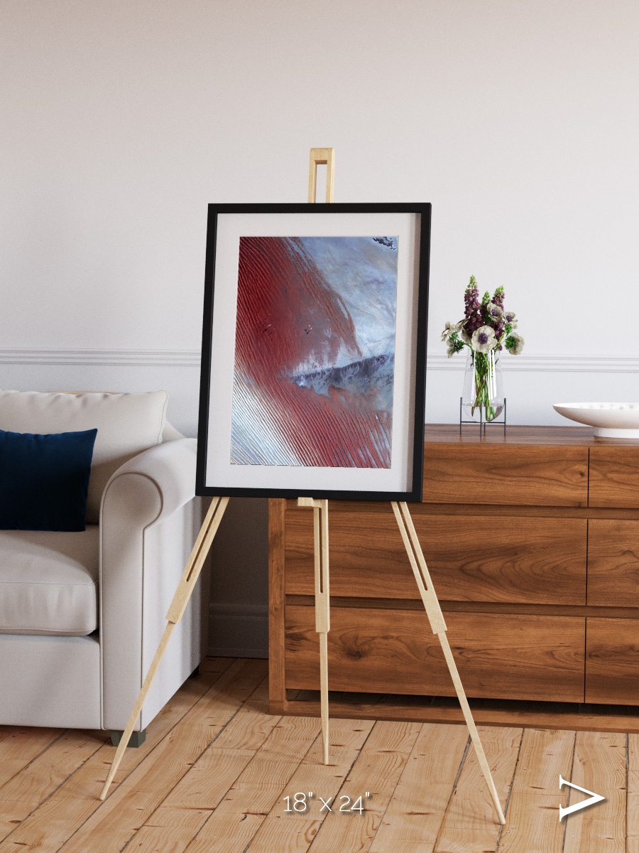 Wind Signatures, Empty Quarter Framed & Mounted Print