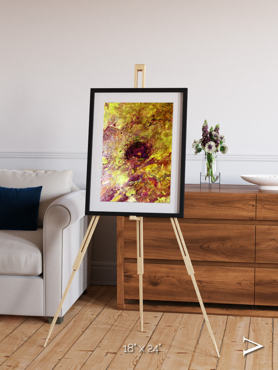 Magma Plains, Erongo Massif Framed & Mounted Print