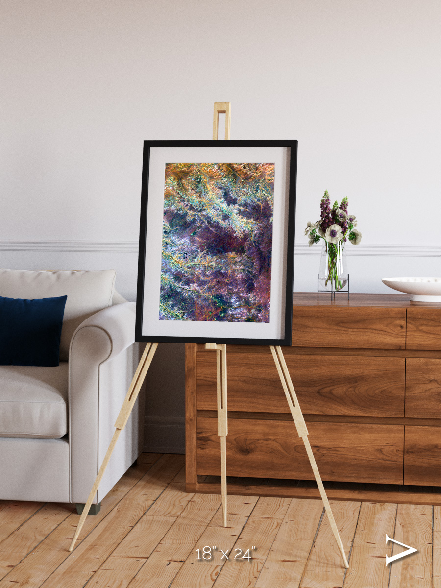 River and Plain, Ghadamis River Framed & Mounted Print