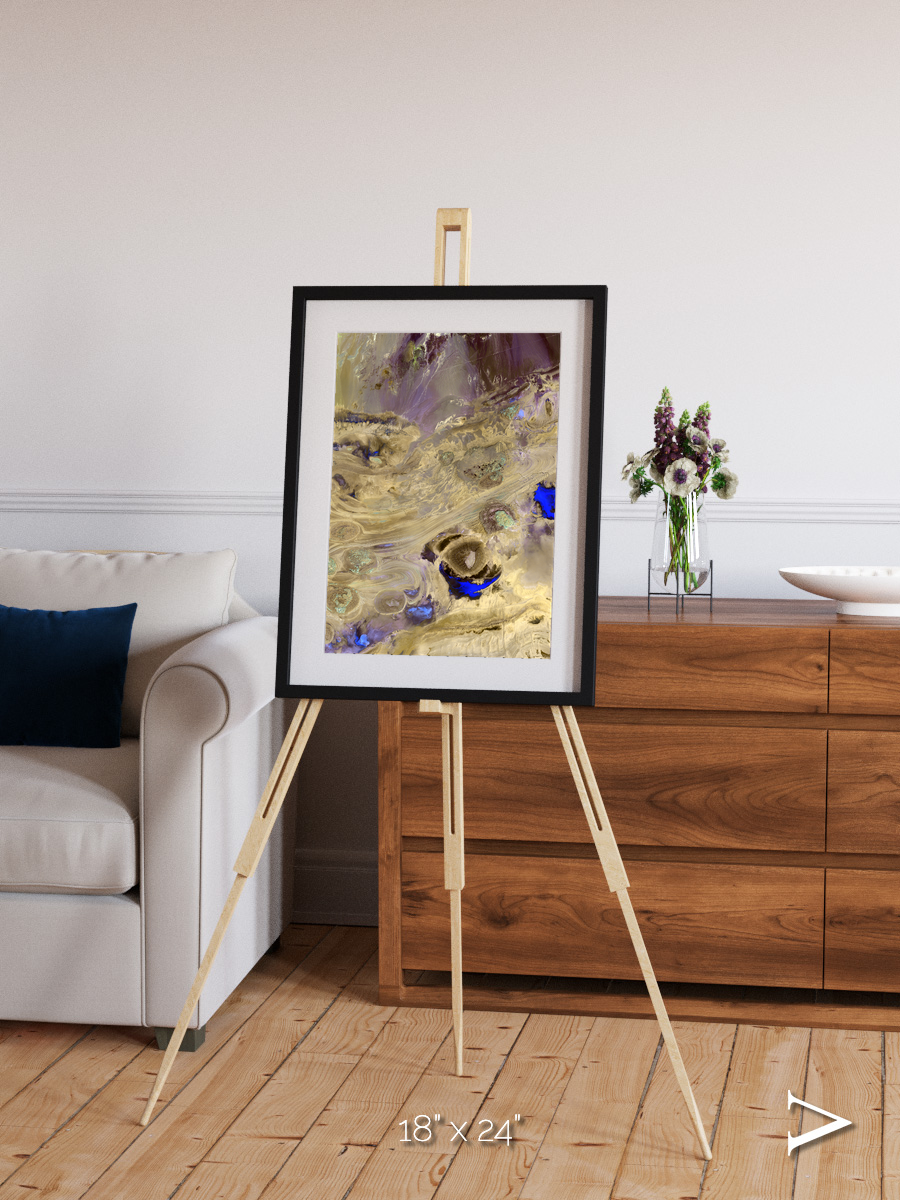 Salt Mirror, Great Salt Desert Framed & Mounted Print