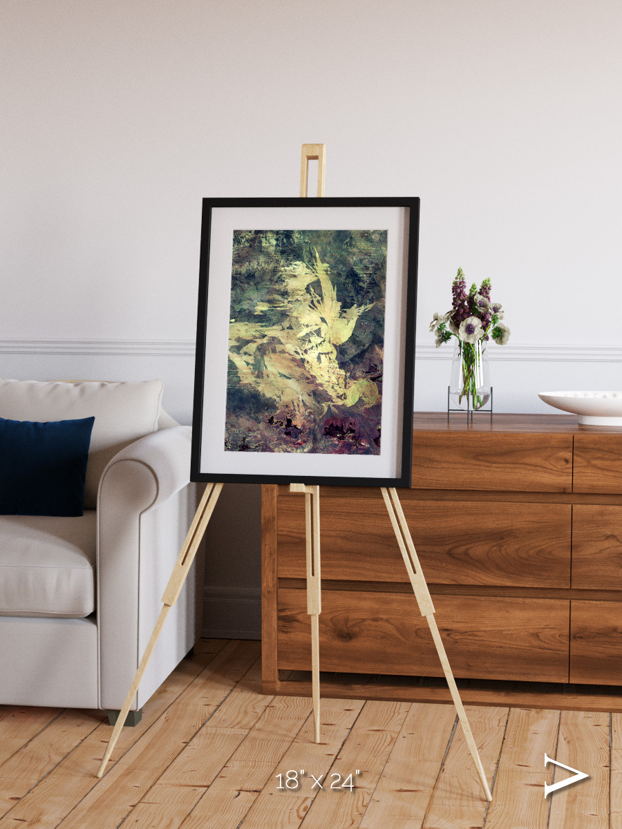 Windwritten Dunes, Great Sandy Scars Framed & Mounted Print