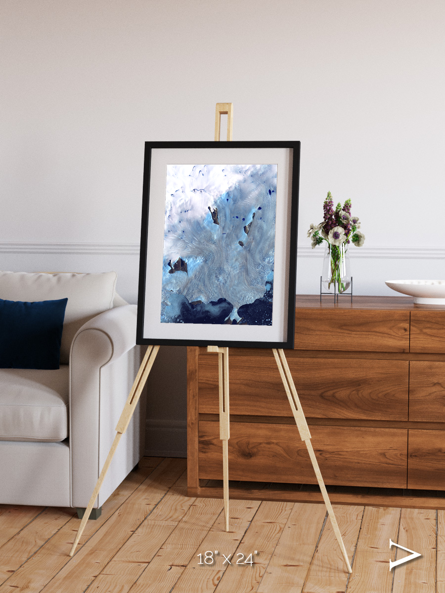 Waterways, Greenland Coast Framed & Mounted Print