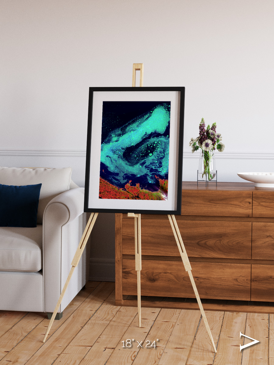 Frozen Currents, Foxe Basin Framed & Mounted Print