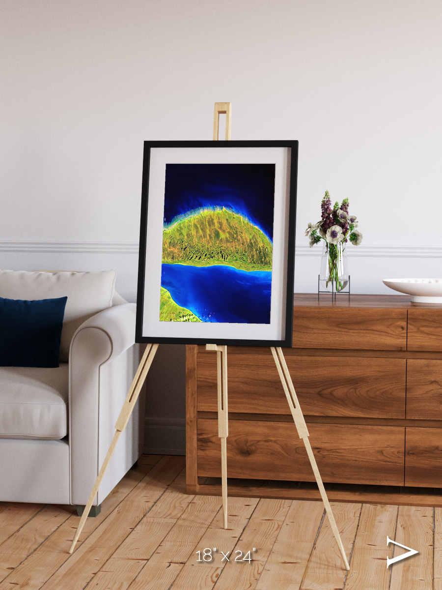 Coastal Fragments, Island Rebound Framed & Mounted Print
