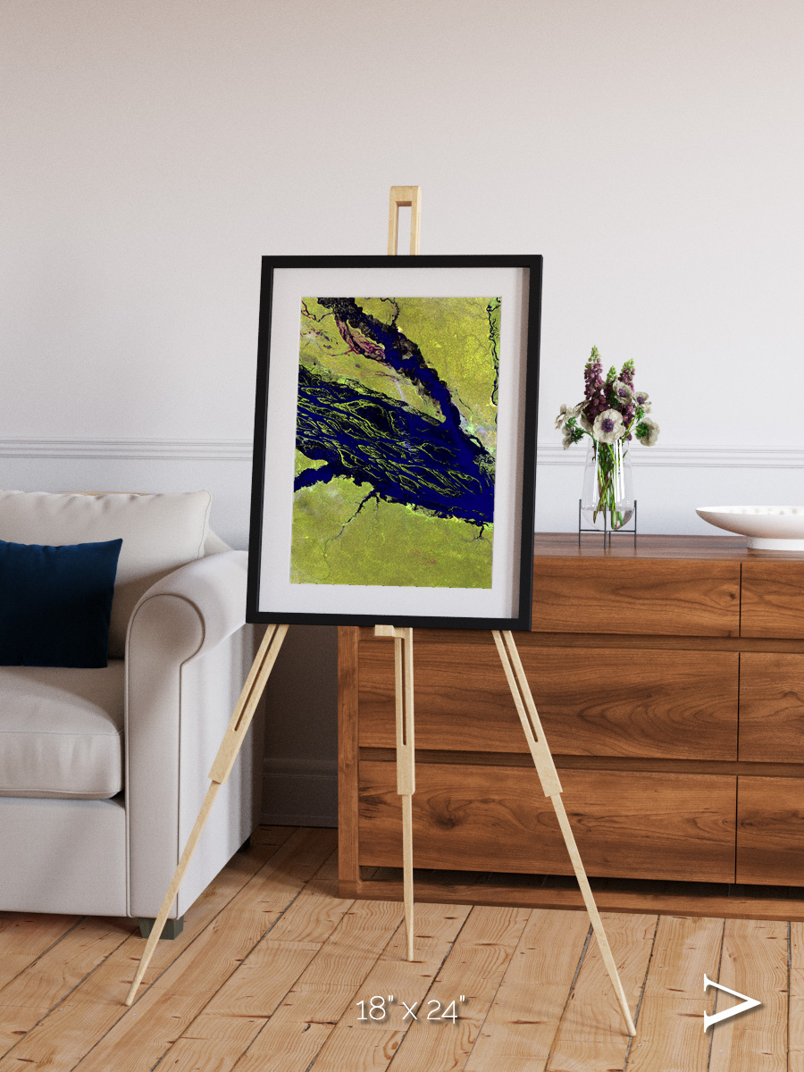 Painted Archipelago, Jau Park Framed & Mounted Print