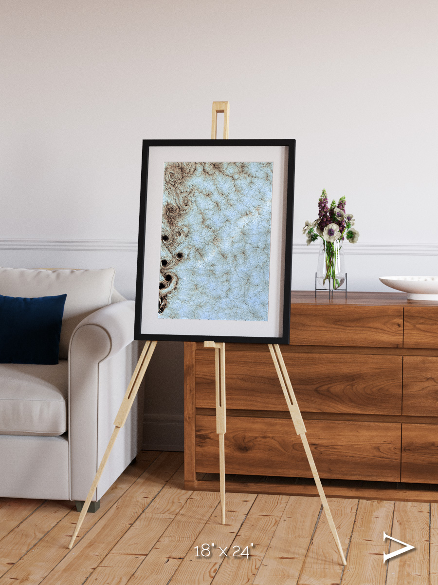 Wind Signatures, Karman Vortices Framed & Mounted Print