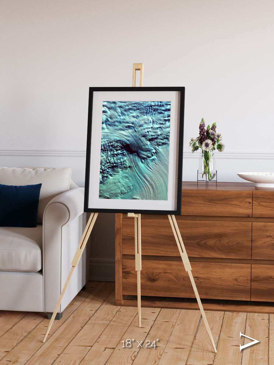 Ice River, Lambert Glacier Framed & Mounted Print