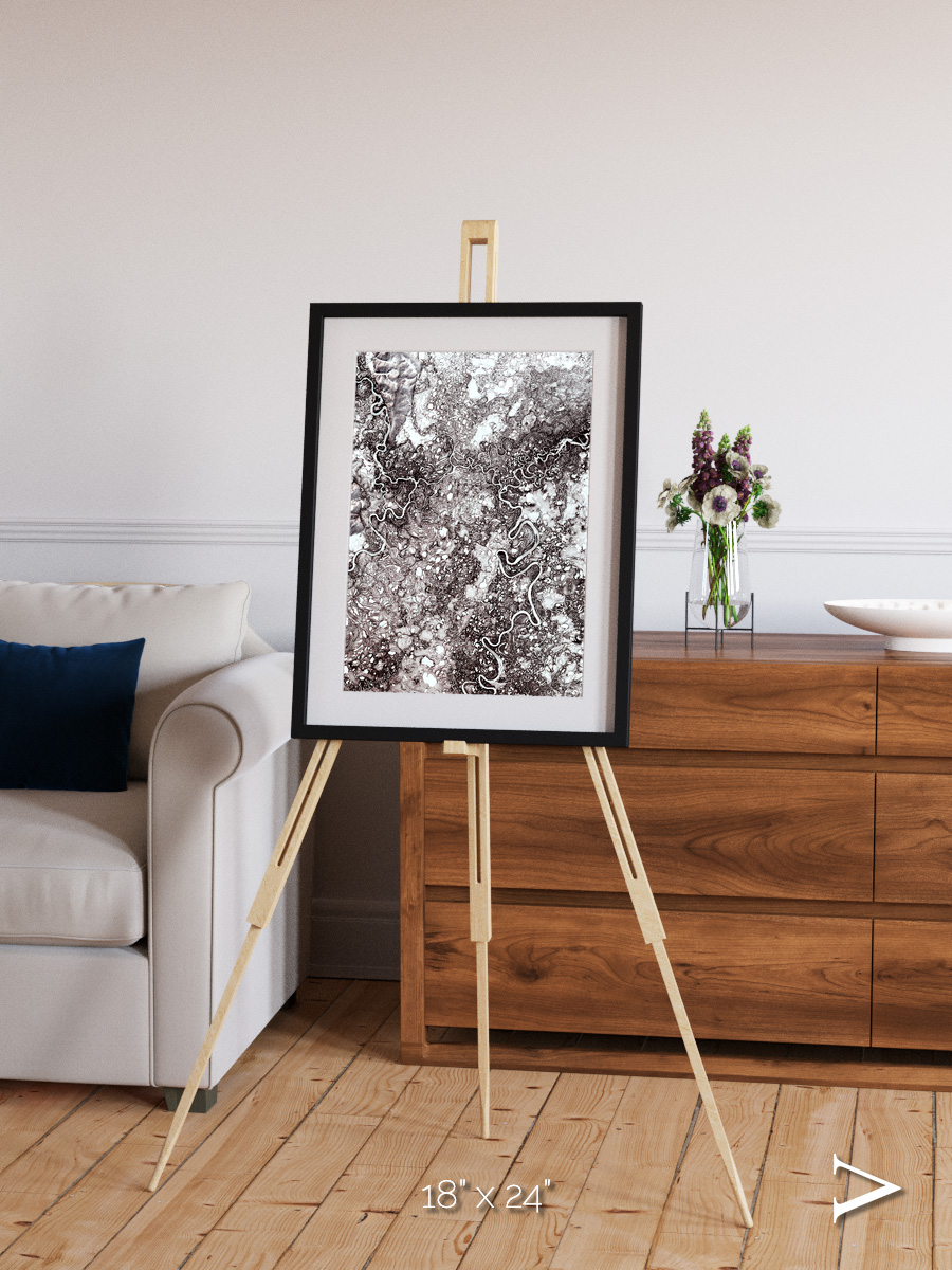 River Threads, Mayn River Framed & Mounted Print