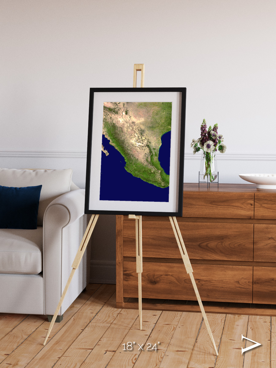 Windwritten Sands, Mexico and Central America Framed & Mounted Print