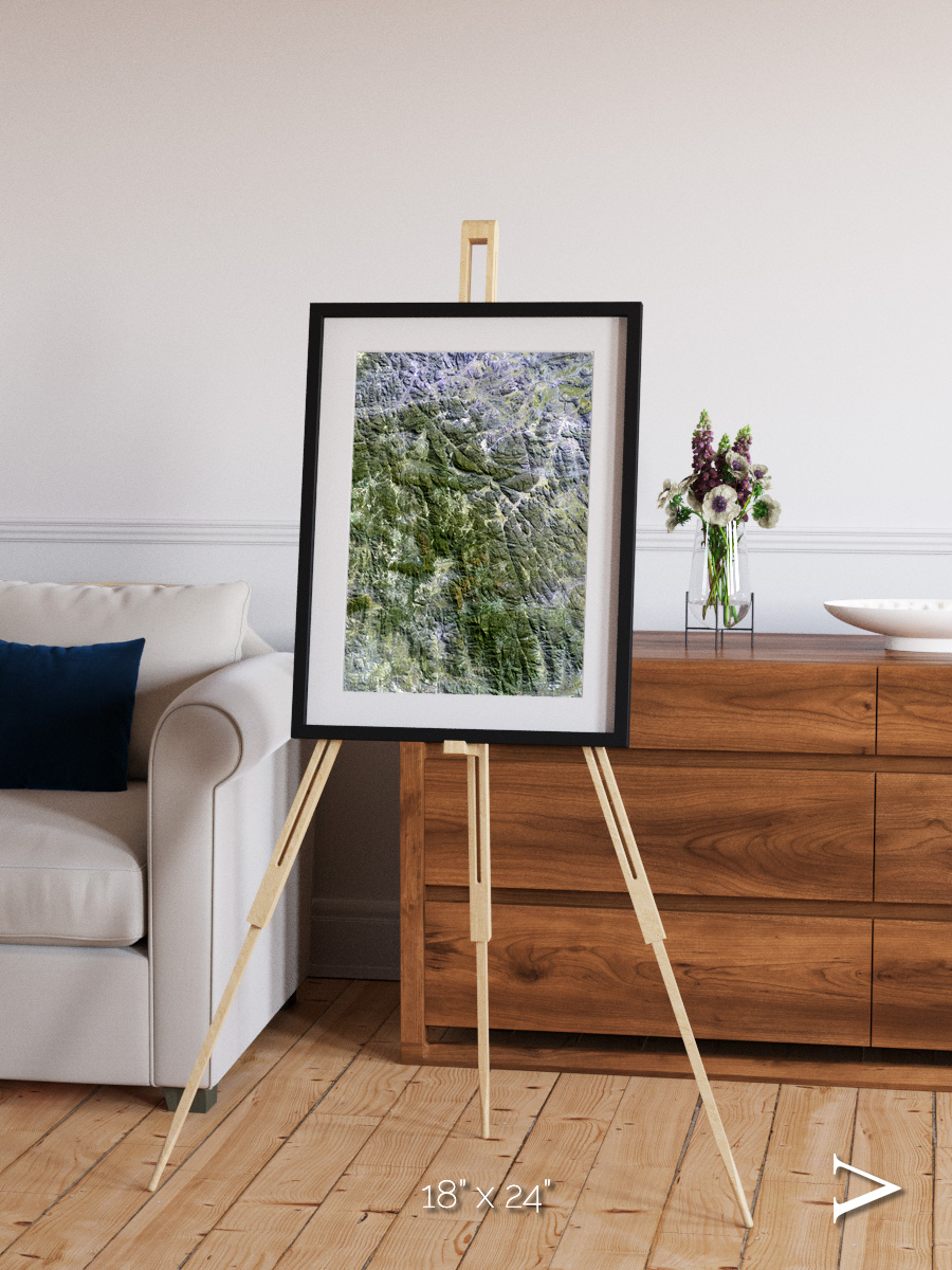 Earth in Colour, Namaqualand Framed & Mounted Print
