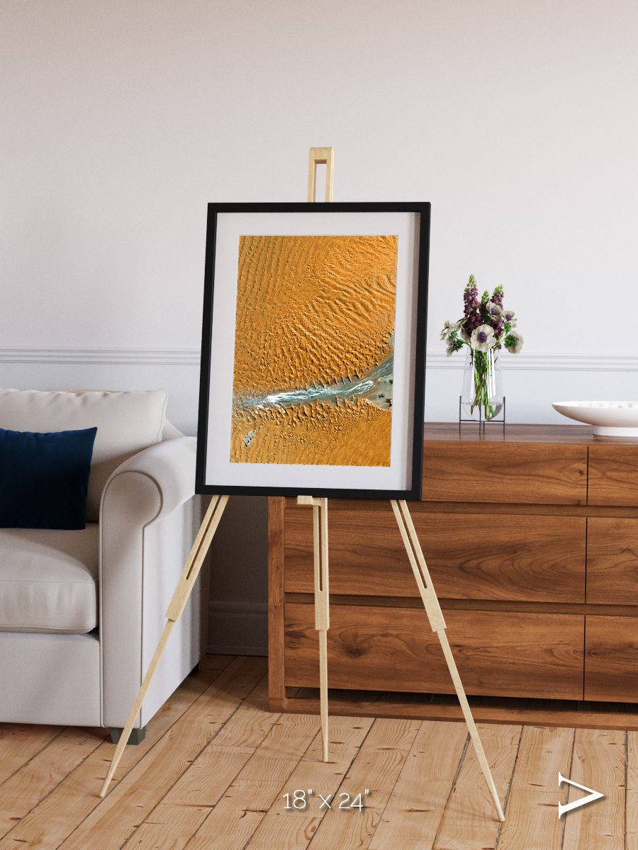 Sands in Motion, Namib Desert Framed & Mounted Print