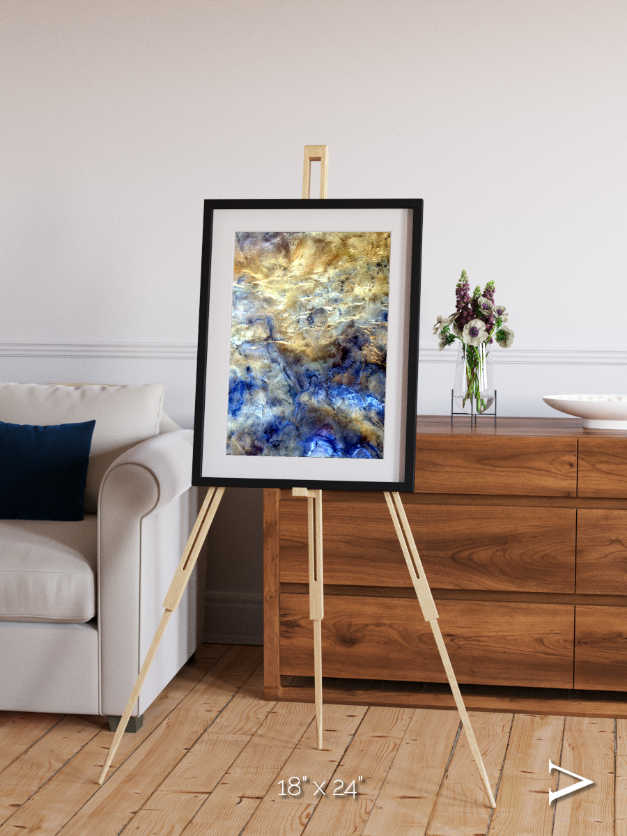 Heat Scars, No Mans Land Framed & Mounted Print