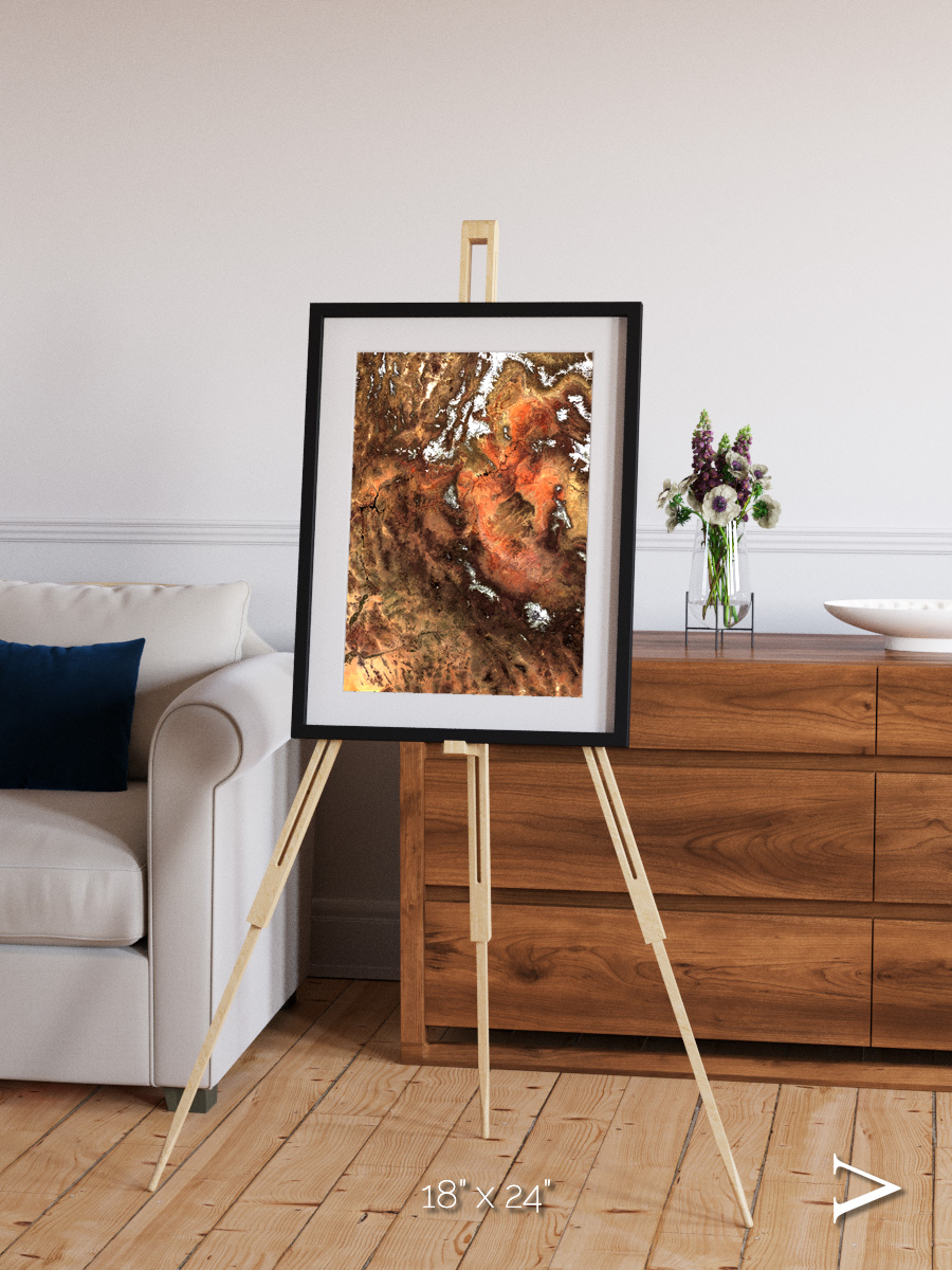 Sunlit Dunes, North America Framed & Mounted Print