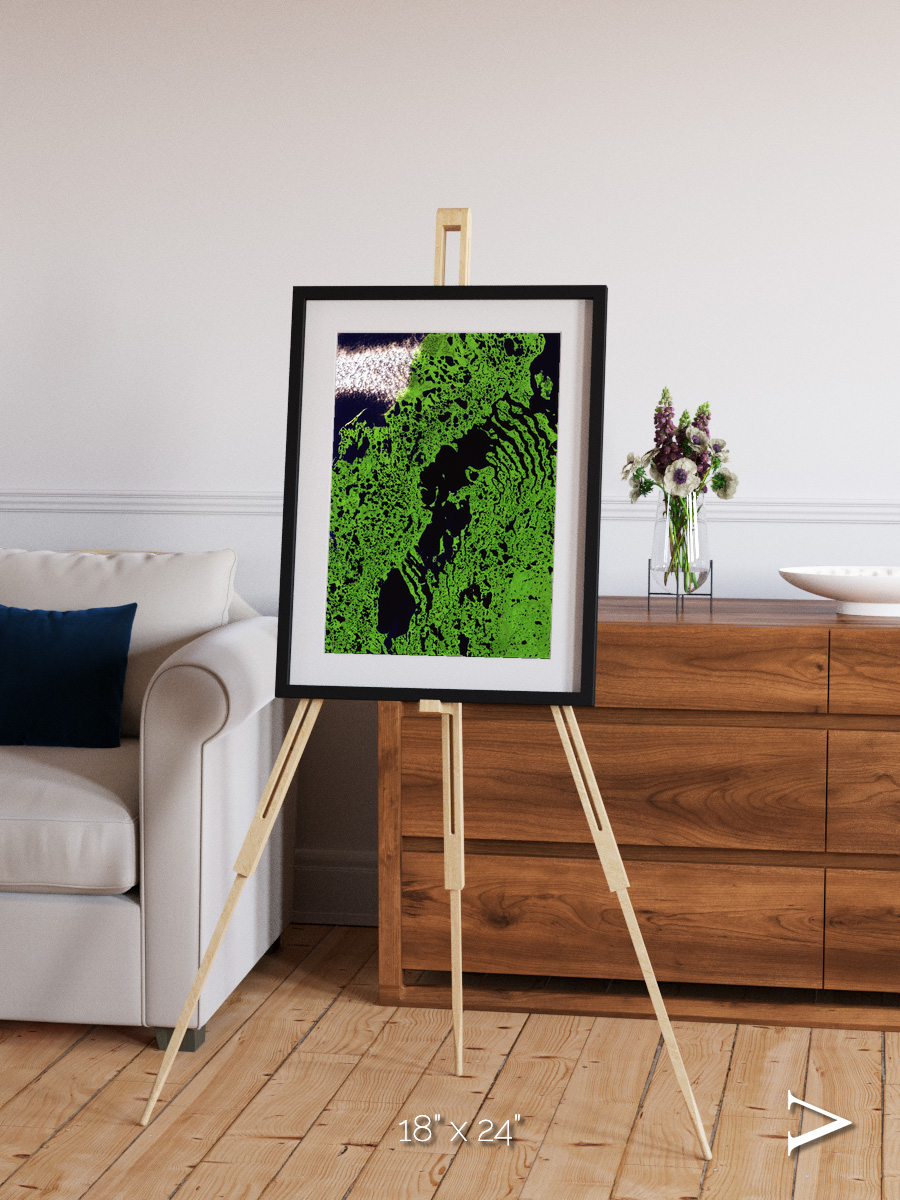 Tundra Reach, Liverpool Bay Framed & Mounted Print