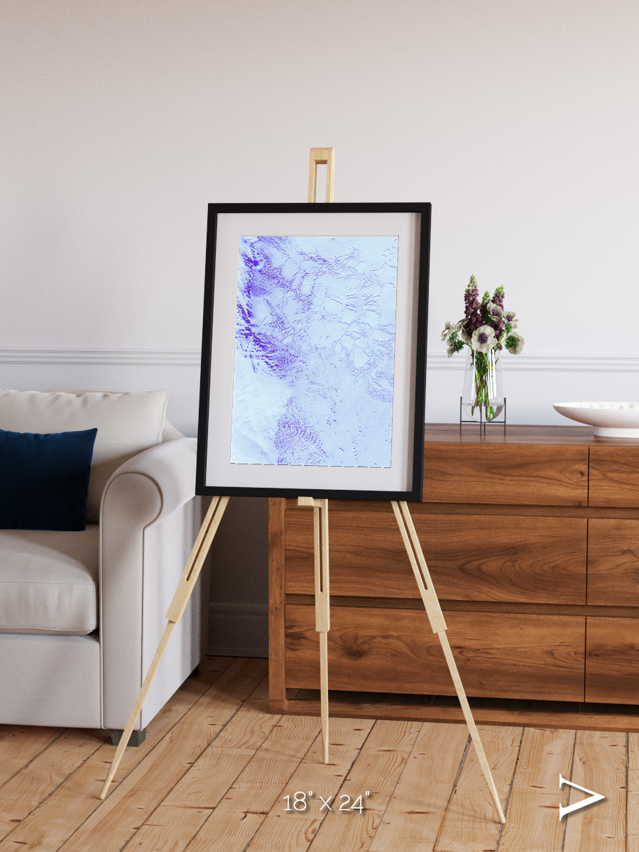 Ice River, Robinson Glacier Framed & Mounted Print