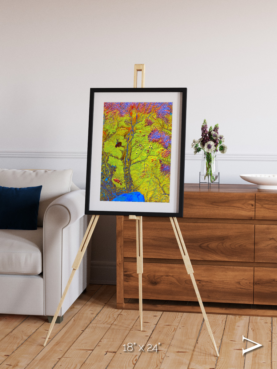 Glacial Ribbons, Chaunskaya Bay Framed & Mounted Print
