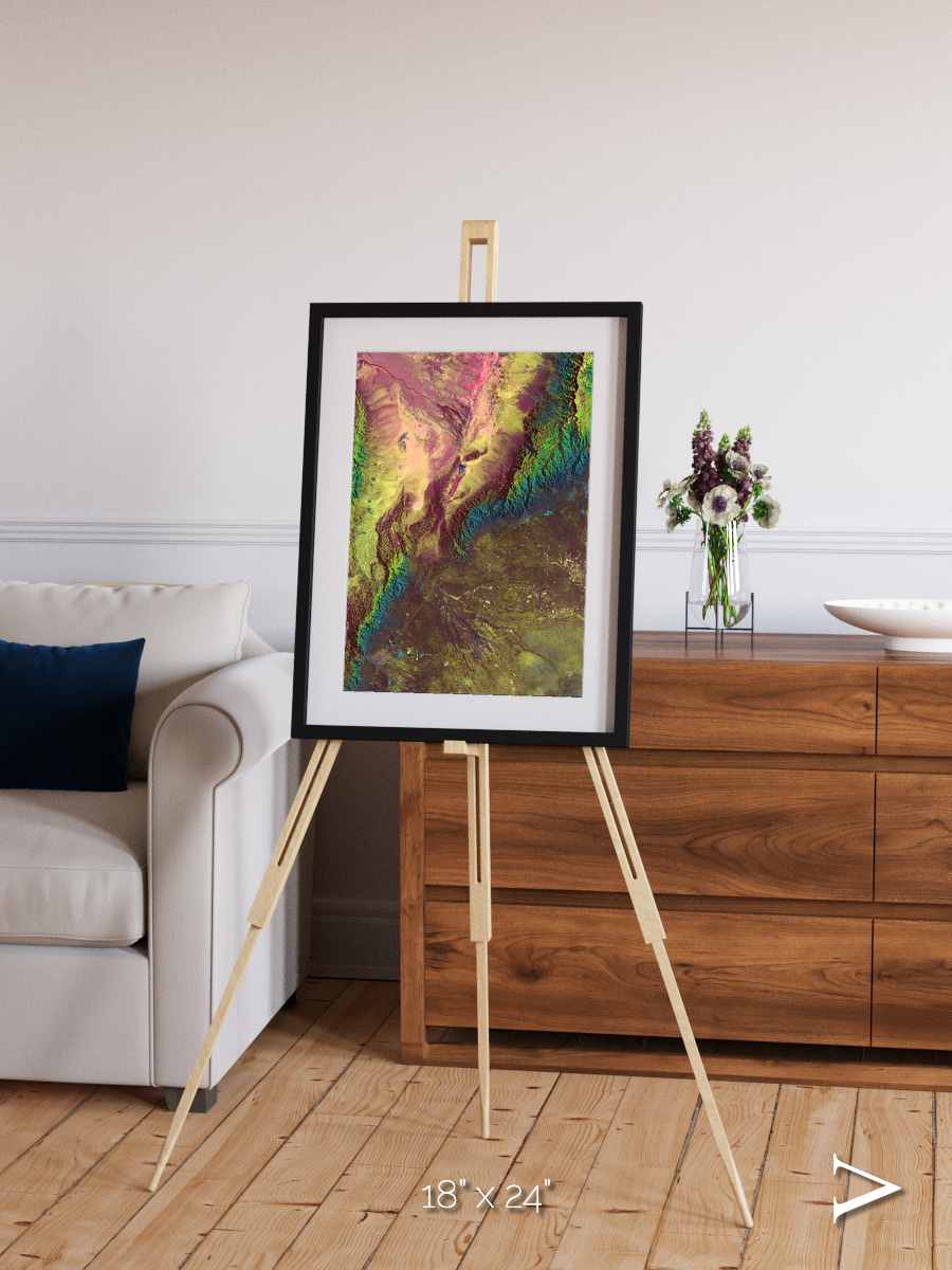Textured Earth, Sierra de Velasco Framed & Mounted Print