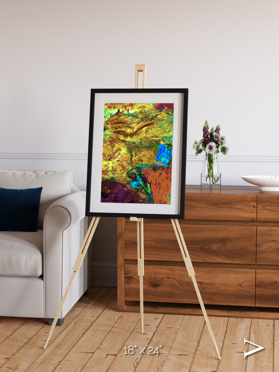 Salt and Storm, Dasht-e Kavir Framed & Mounted Print