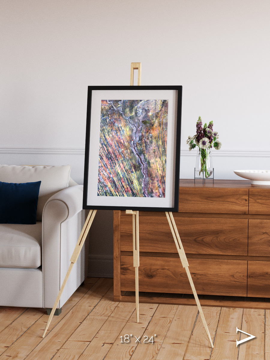 Crevasse Lines, The Optimist Framed & Mounted Print